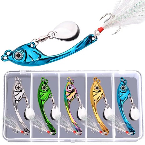 5pcs metal vib - metal, bait