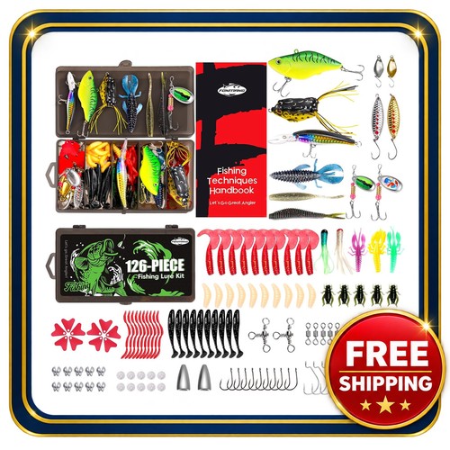 Fishing tackle kit with - fishing, 126